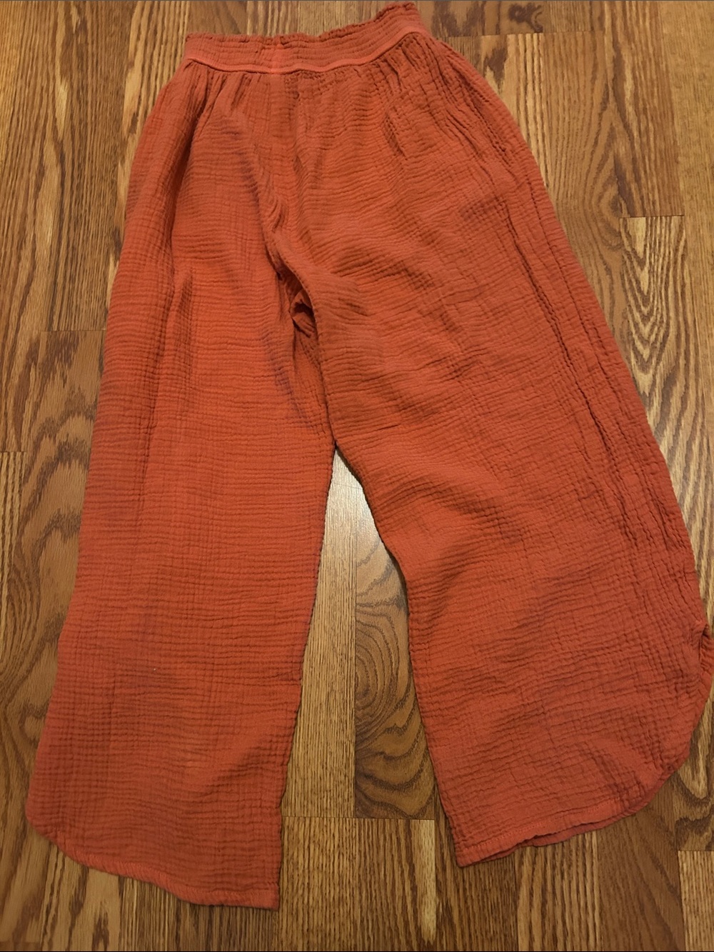 Marine Layer Corinne Gauze Wide Leg Pants M Sienna Double Cloth Pull On Boho - Picture 7 of 7